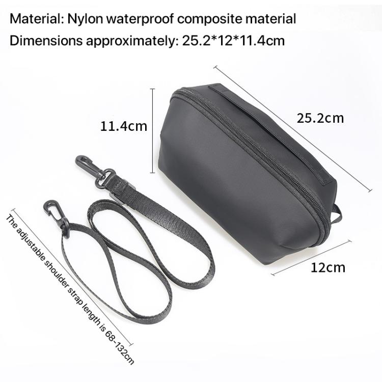 For DJI OSMO Pocket 3 Portable Carrying Case Body Storage Bag with Strap  - Black