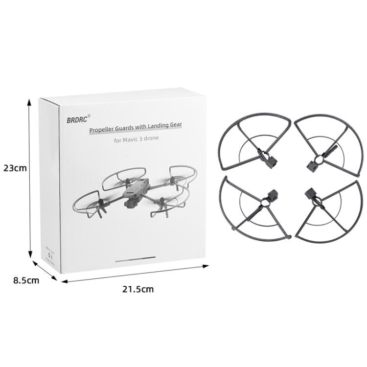 For DJI Mavic 3 / 3 Pro BRDRC Drone Propeller Protective Guard Anti-collision Ring  - Grey