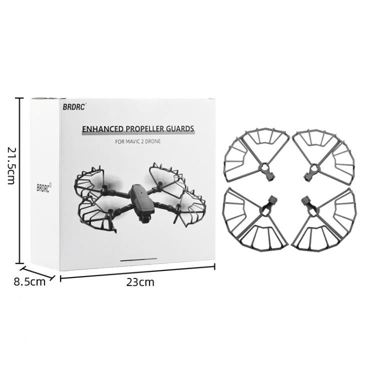 For DJI Mavic 2 Pro / 2 Zoom BRDRC Drone Propeller Surround Protective Guard Anti-collision Ring  - Grey