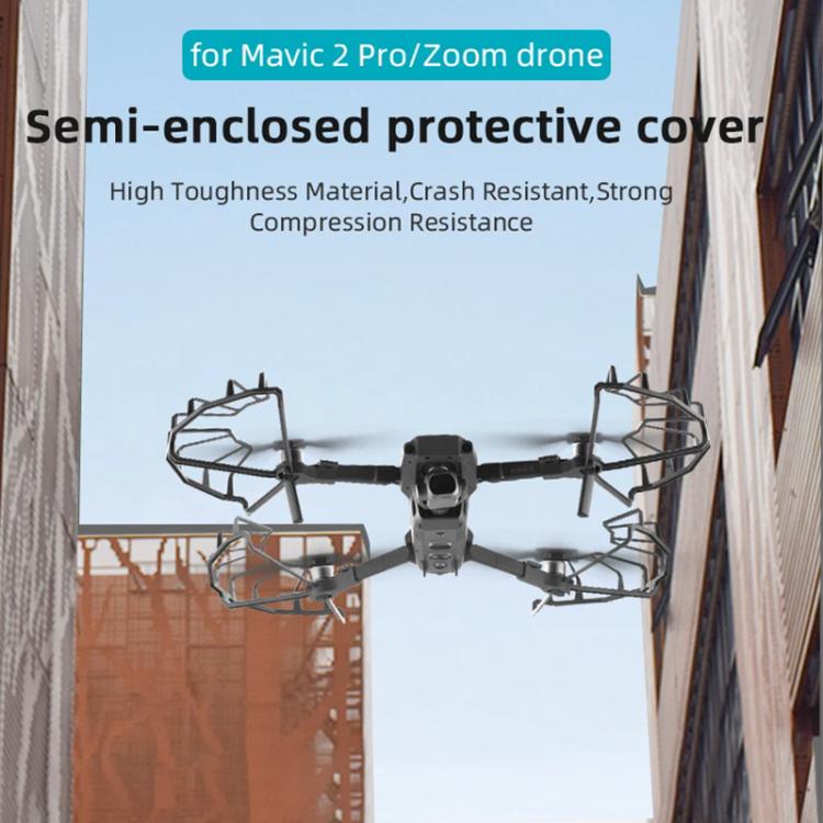 For DJI Mavic 2 Pro / 2 Zoom BRDRC Drone Propeller Surround Protective Guard Anti-collision Ring  - Grey