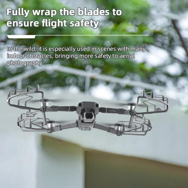 For DJI Mavic 2 Pro / 2 Zoom BRDRC Drone Propeller Surround Protective Guard Anti-collision Ring  - Grey