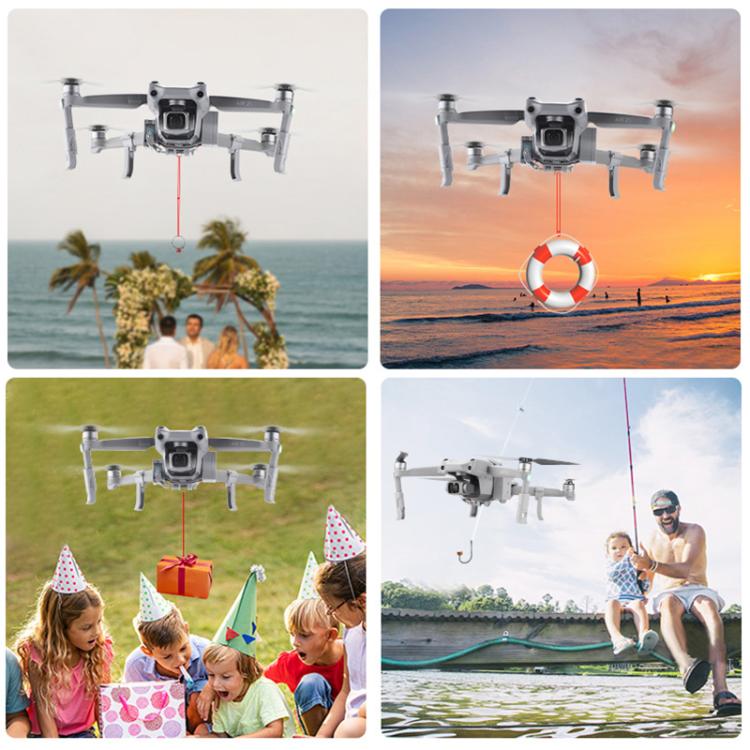 For DJI Mavic Air 2 / Air 2S BRDRC Air-Dropping System Thrower Parabolic  - Grey