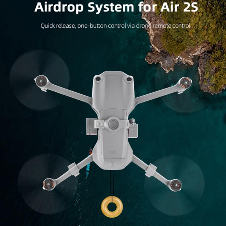 For DJI Mavic Air 2 / Air 2S BRDRC Air-Dropping System Thrower Parabolic  - Grey