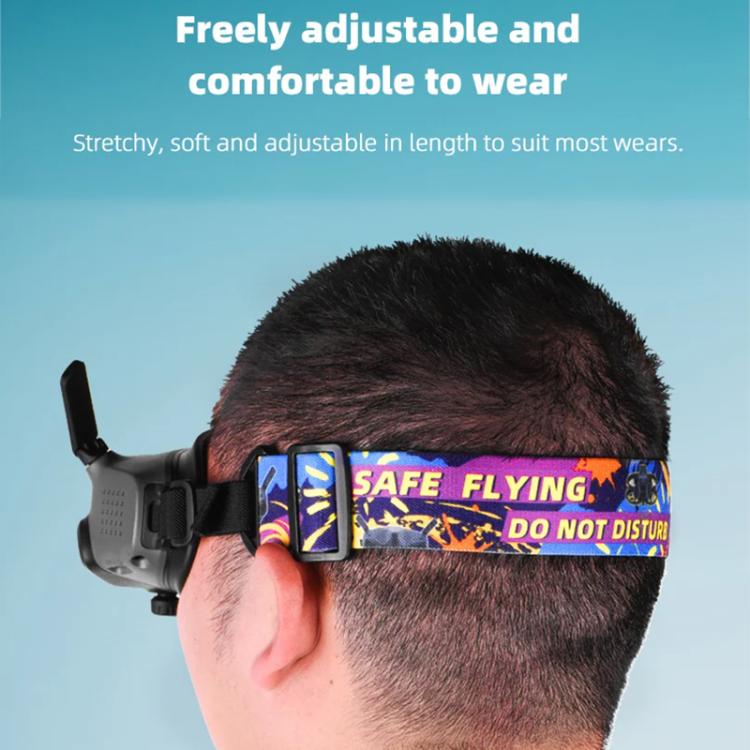 BRDRC Colorful Graffiti Headband Fixed Strap For DJI Aavta Goggles 2 / FPV Goggles V2