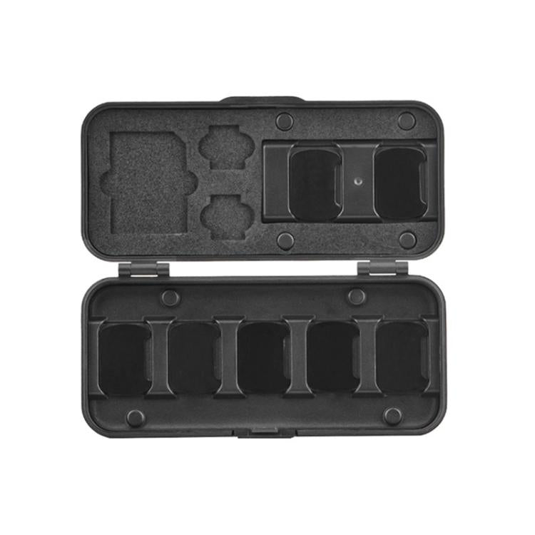 BRDRC Storage Case for DJI Osmo Pocket 3 Filter, TF/SD Card, Wide-Angle & Macro Lens Organizer  - Black