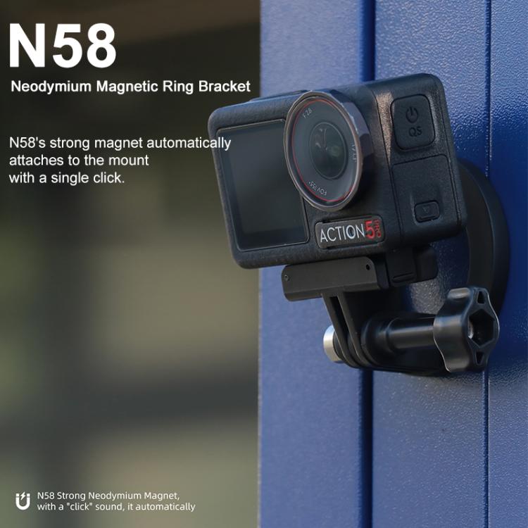 Magnetic Ring Base Mount  - Black