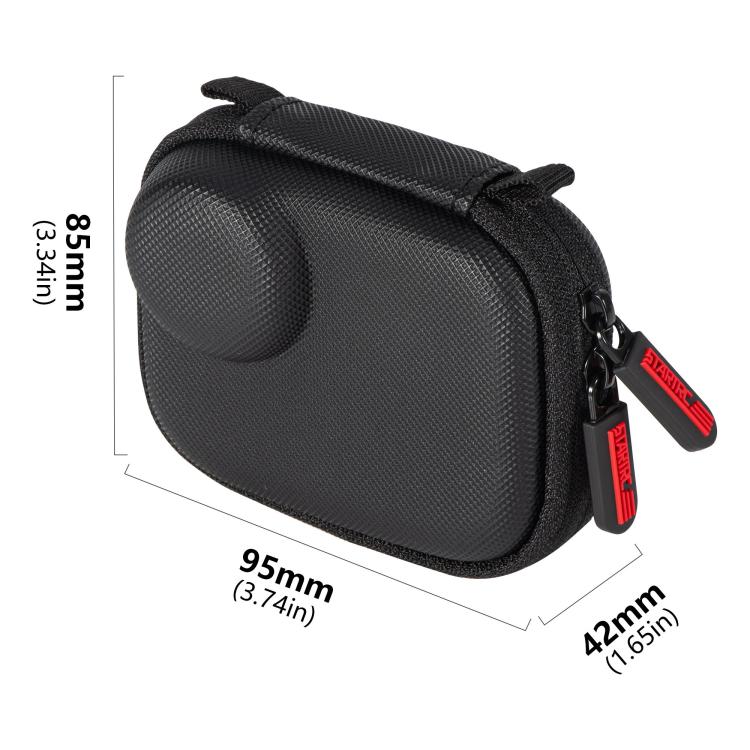 For DJI Osmo Nona STARTRC Camera PU Carry Box Storage Bag  - Black