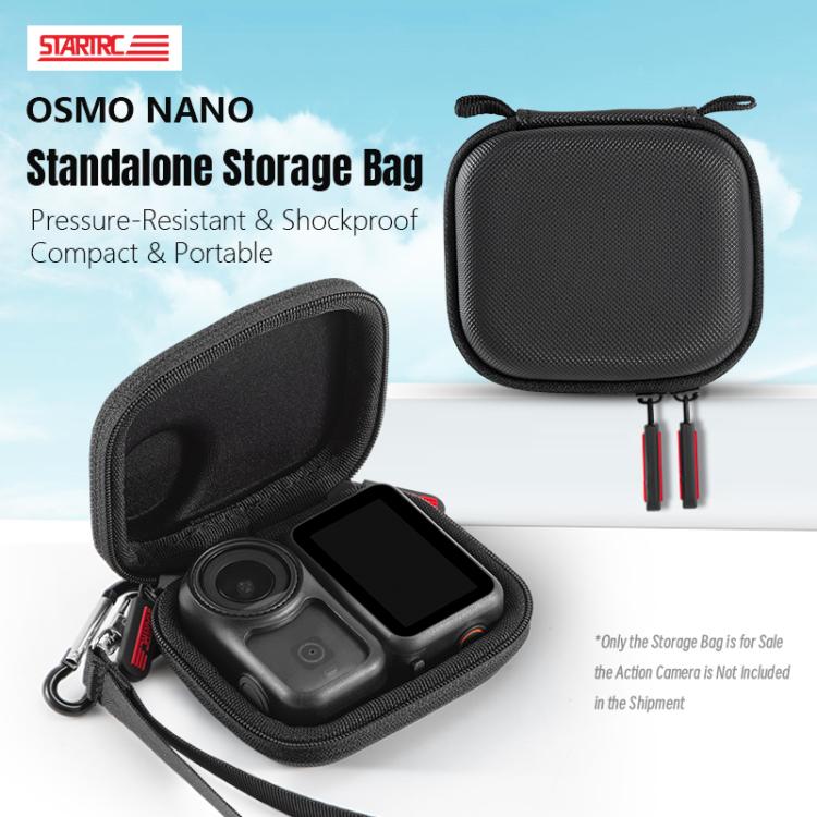 For DJI Osmo Nona STARTRC Camera PU Carry Box Storage Bag  - Black