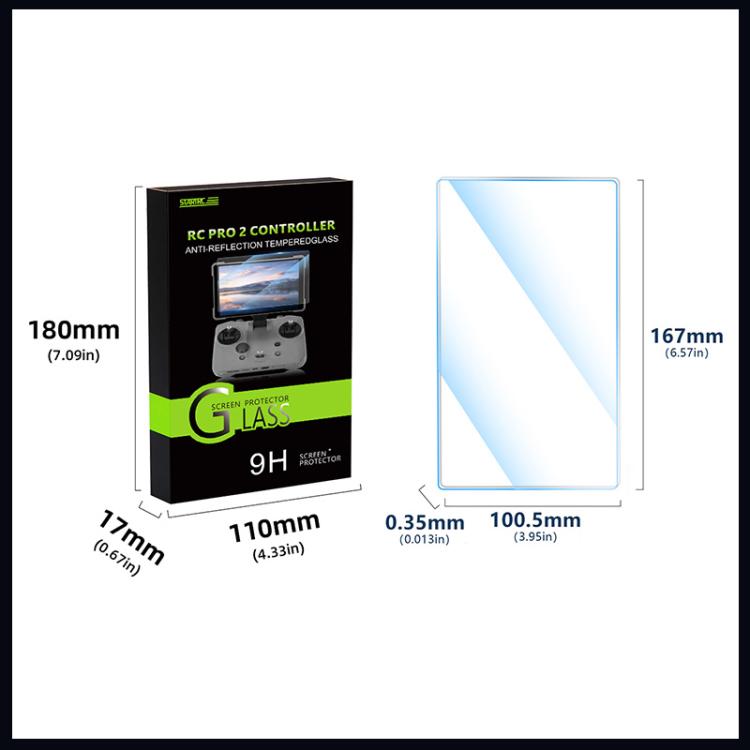 STARTRC HD AR Tempered Glass Film for DJI Mavic 4 Pro / RC Pro 2  - Transparent