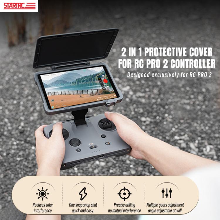 For DJI RC Pro 2 STARTRC Remote Control Sunshade Protection Cover  - Grey
