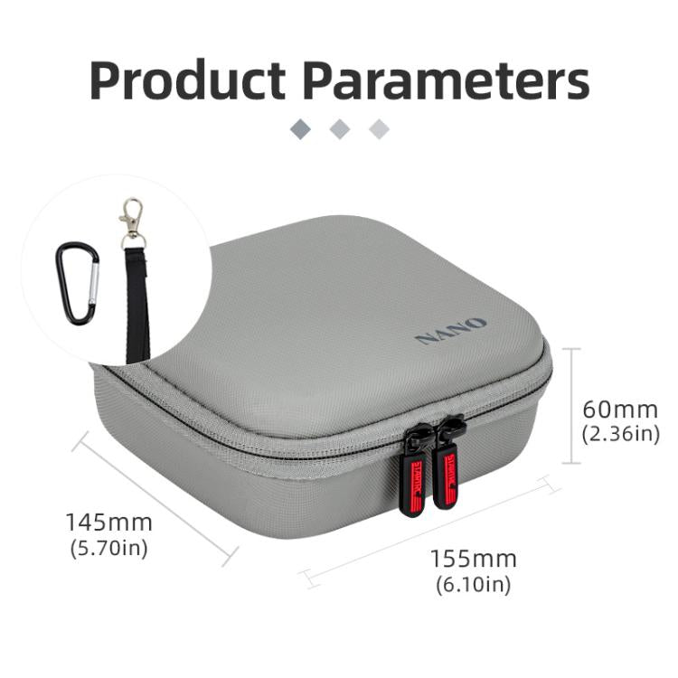 For DJI Osmo Nano STARTRC Portable Carrying Box Mini Standard Combo Bag  - Grey