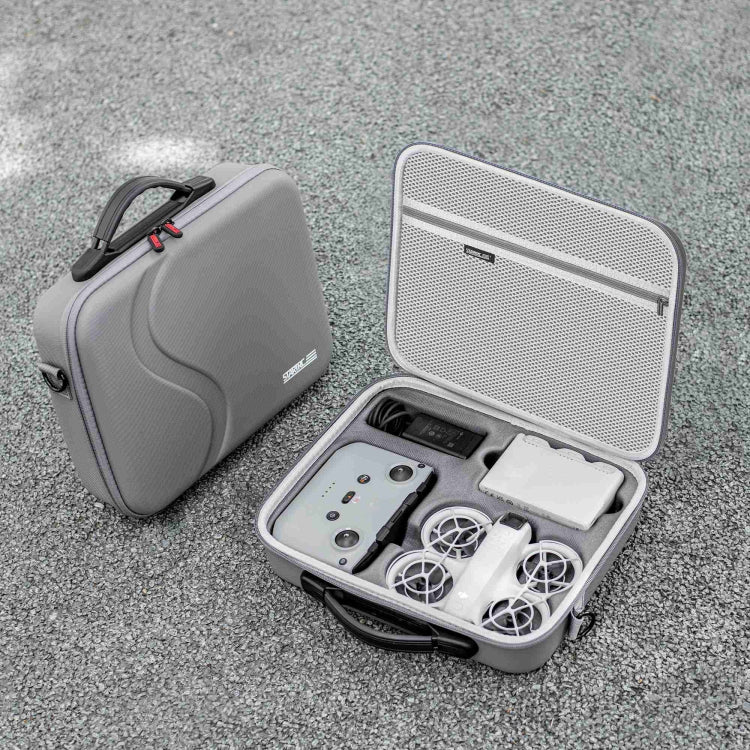 For DJI Neo STARTRC Shoulder PU Storage Bag Handbag  - Grey