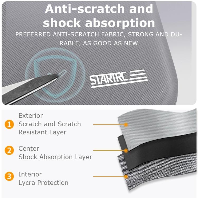 For DJI Neo STARTRC Shoulder PU Storage Bag Handbag  - Grey