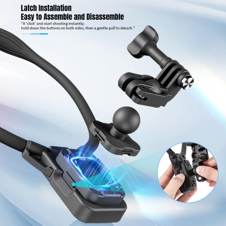 STARTRC Lazy Neck Bracket V3 POV View Mount with Chest Strap  - Black