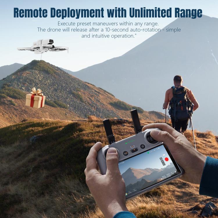 For DJI Flip STARTRC Air-Dropping System Thrower Parabolic  - Grey