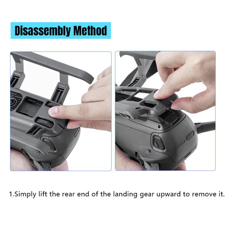 For DJI Mavic 4 Pro STARTRC Sled Anti-fall Anti-dirt Heightened Landing Gear Training Rack  - Grey