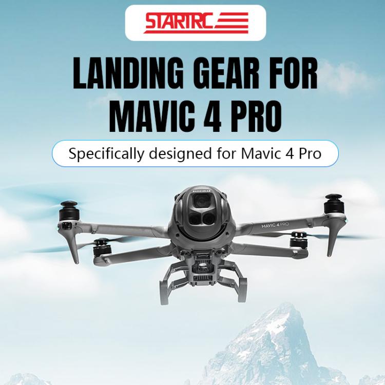 For DJI Mavic 4 Pro STARTRC Sled Anti-fall Anti-dirt Heightened Landing Gear Training Rack  - Grey