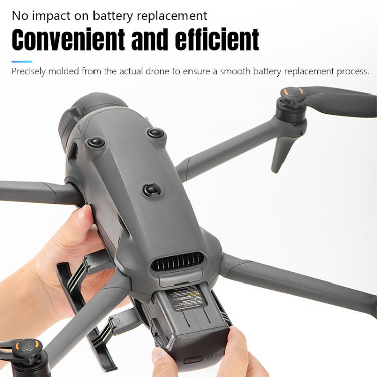 For DJI Mavic 4 Pro STARTRC Sled Anti-fall Anti-dirt Heightened Landing Gear Training Rack  - Grey