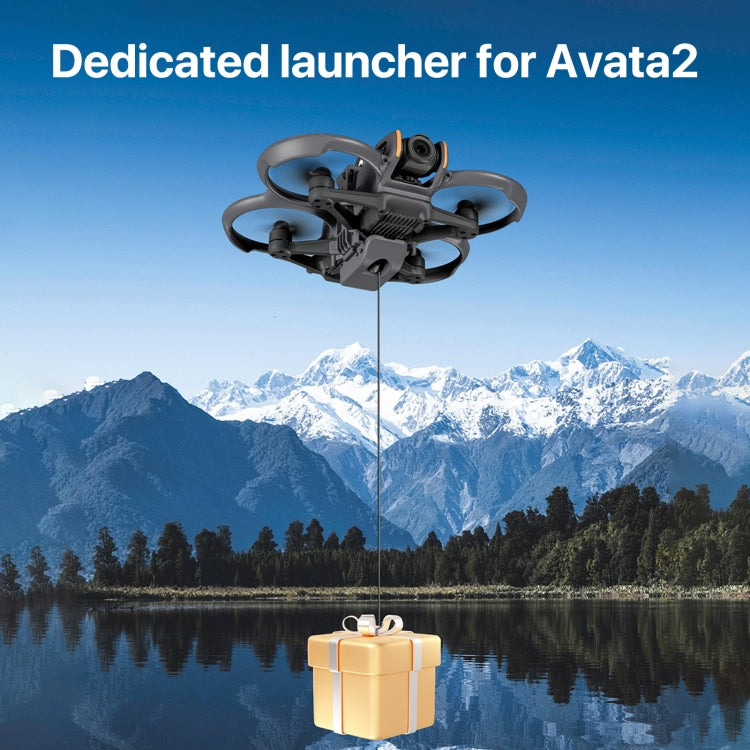 For DJI Avata 2 STARTRC Air-Dropping System Thrower Parabolic  - Dark Gray