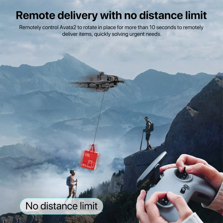 For DJI Avata 2 STARTRC Air-Dropping System Thrower Parabolic  - Dark Gray