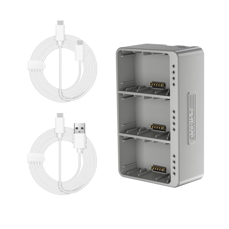 For DJI Mini 3 Pro STARTRC 3 in 1 Charging Butler Battery Charger  - Grey