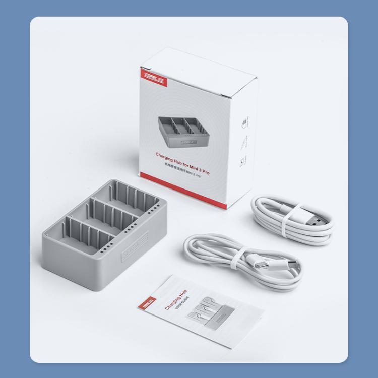 For DJI Mini 3 Pro STARTRC 3 in 1 Charging Butler Battery Charger  - Grey