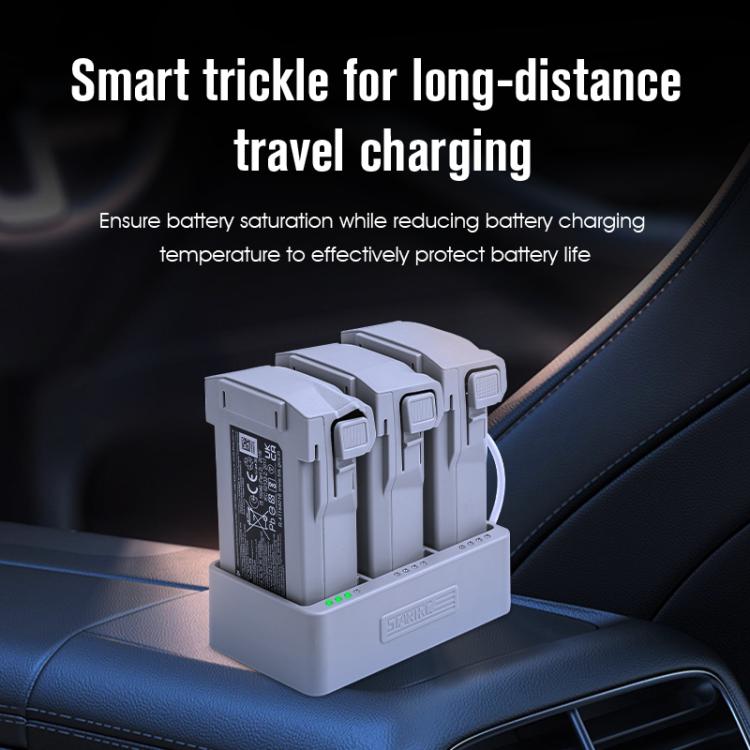 For DJI Mini 3 Pro STARTRC 3 in 1 Charging Butler Battery Charger  - Grey