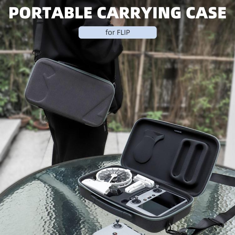 For DJI Flip Sunnylife Simple Storage Bag Shoulder Handbag  - Black