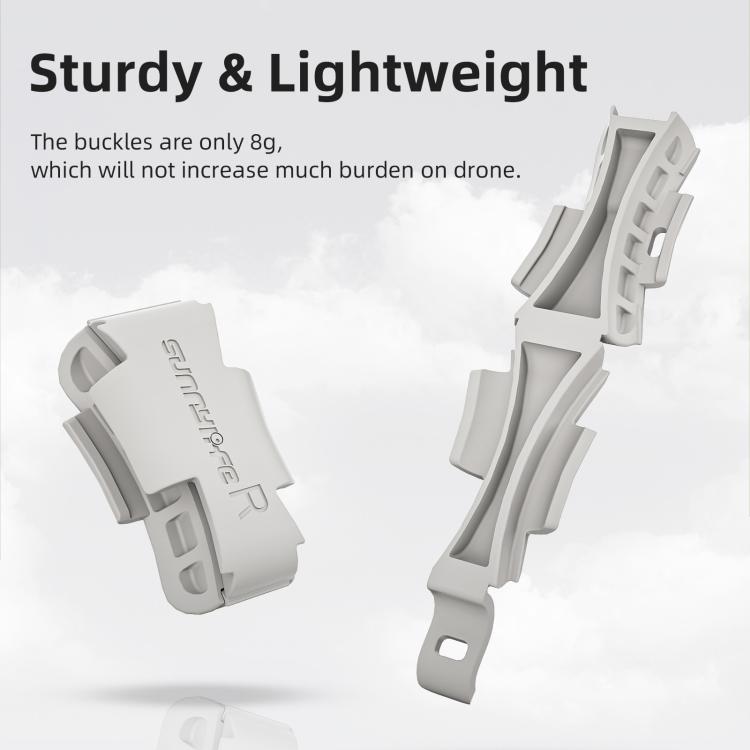 For DJI Flip Sunnylife Anti-shake Arm Buckle Fixing Integrated Buckle Quick Release Anti-Collision Buckle  - Grey