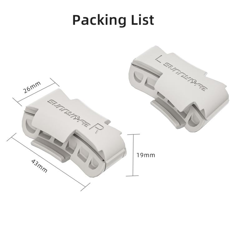 For DJI Flip Sunnylife Anti-shake Arm Buckle Fixing Integrated Buckle Quick Release Anti-Collision Buckle  - Grey