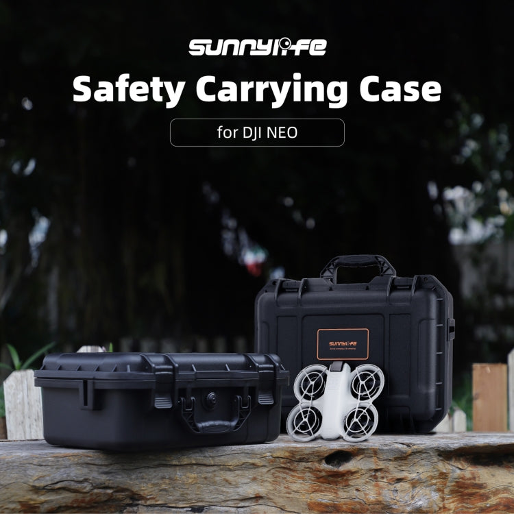 For DJI Neo Sunnylife Safety Carrying Case Waterproof Shock-proof Hard Travel Case  - Black