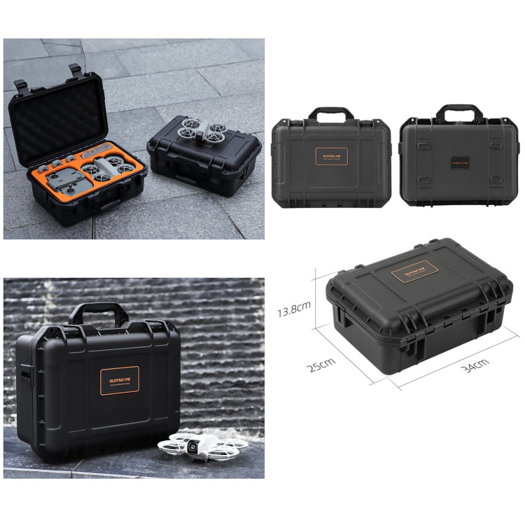 For DJI Neo Sunnylife Safety Carrying Case Waterproof Shock-proof Hard Travel Case  - Black