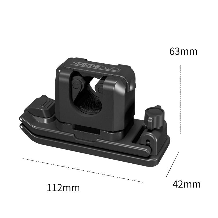 STARTRC Quick-Release Backpack Mount Clip Bracket for Selfie Stick or Action Camera  - Black