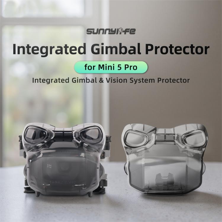 For DJI Mini 5 Pro Sunnylife Integrated Gimbal Protector Cover Transparent Lens Cap Vision System Protector  - Grey