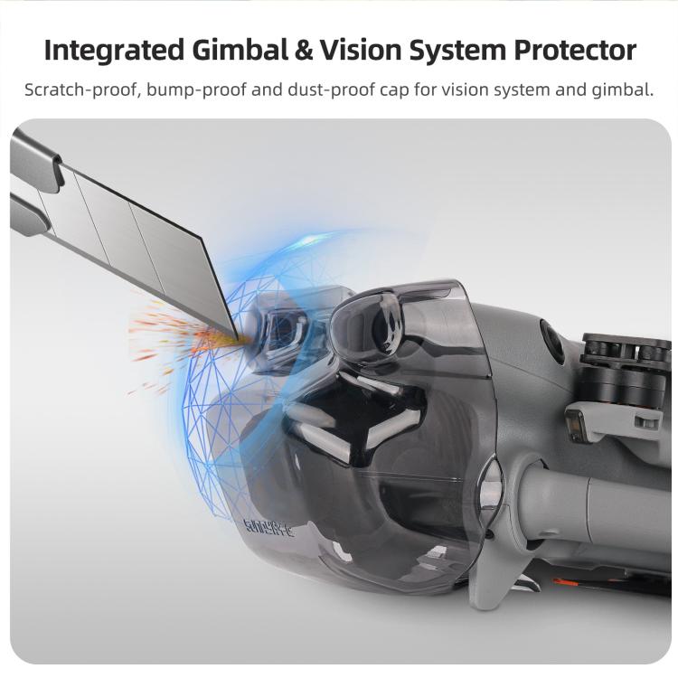 For DJI Mini 5 Pro Sunnylife Integrated Gimbal Protector Cover Transparent Lens Cap Vision System Protector  - Grey