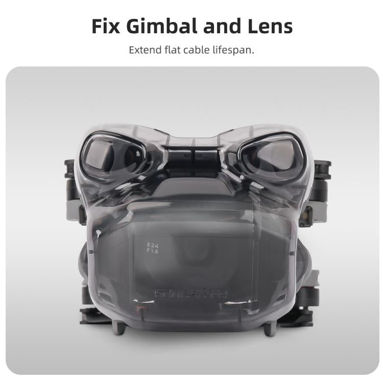 For DJI Mini 5 Pro Sunnylife Integrated Gimbal Protector Cover Transparent Lens Cap Vision System Protector  - Grey