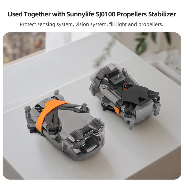 For DJI Mini 5 Pro Sunnylife Integrated Gimbal Protector Cover Transparent Lens Cap Vision System Protector  - Grey