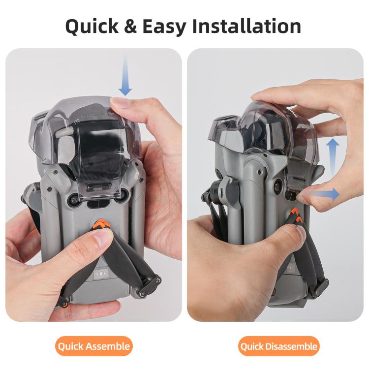 For DJI Mini 5 Pro Sunnylife Integrated Gimbal Protector Cover Transparent Lens Cap Vision System Protector  - Grey