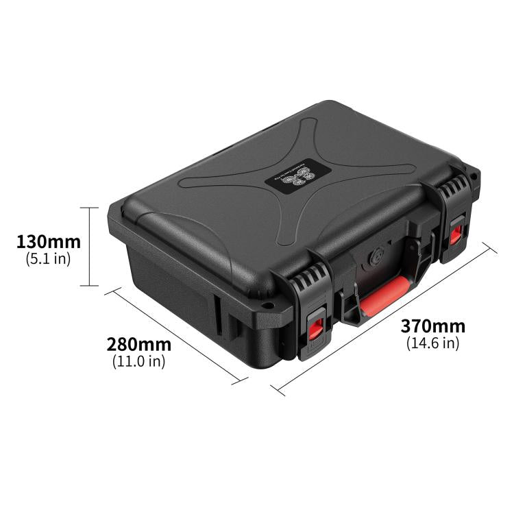 For DJI Flip STARTRC Waterproof ABS Suitcase Storage Box  - Black