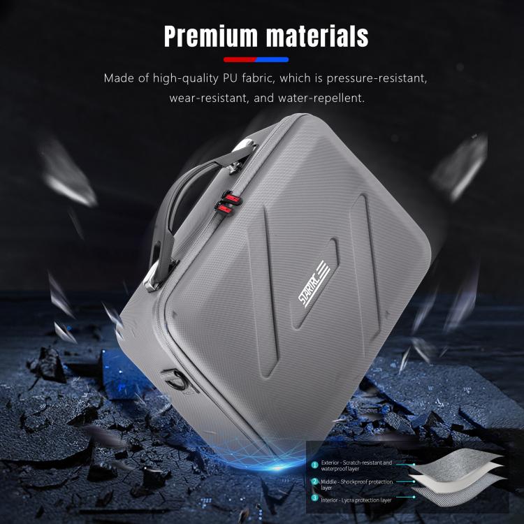 For DJI Flip STARTRC Shoulder Storage Bag Handbag  - Grey