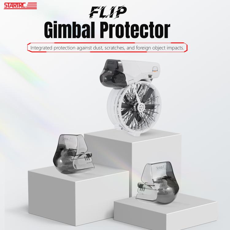 For DJI Flip STARTRC Lens Protective Cover Gimbal Cover  - Transparent Black