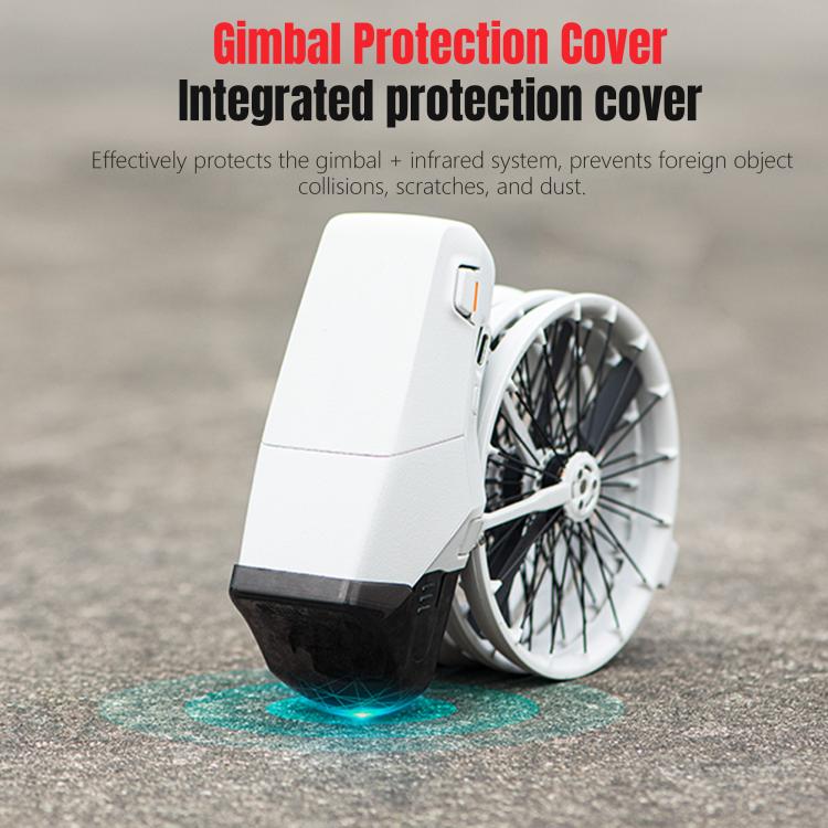 For DJI Flip STARTRC Lens Protective Cover Gimbal Cover  - Transparent Black