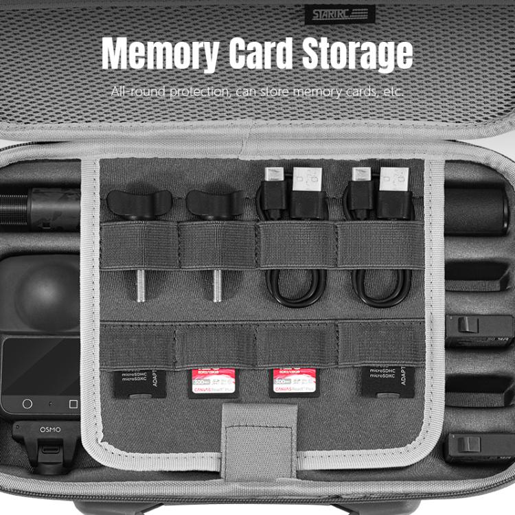 For DJI Osmo 360 STARTRC Full Kit Portable Handbag Shoulder PU Storage Bag  - Grey