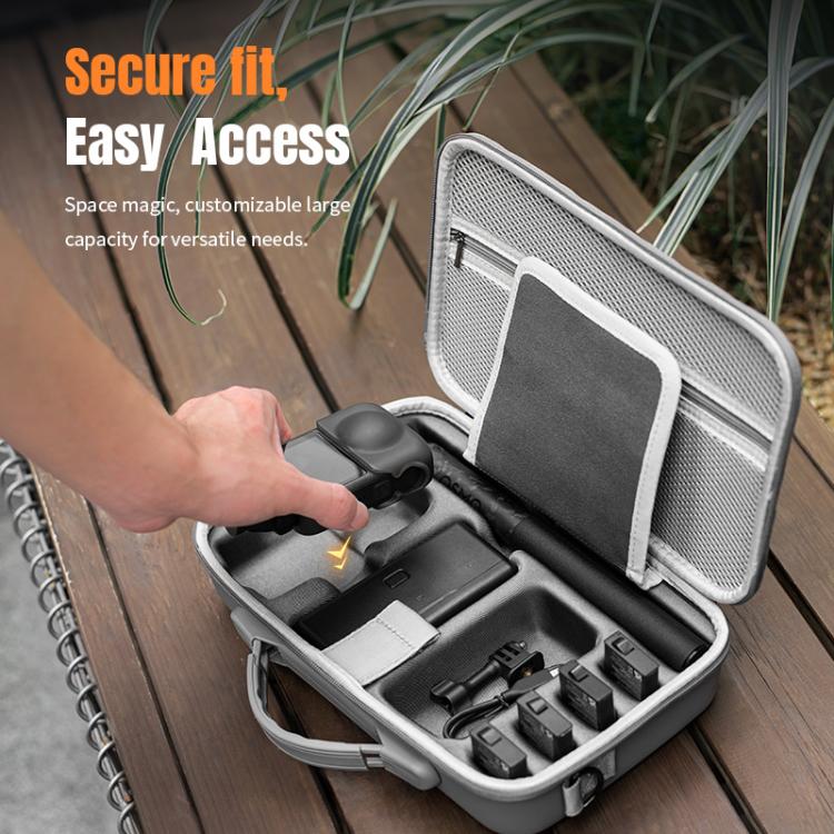 For DJI Osmo 360 STARTRC Full Kit Portable Handbag Shoulder PU Storage Bag  - Grey