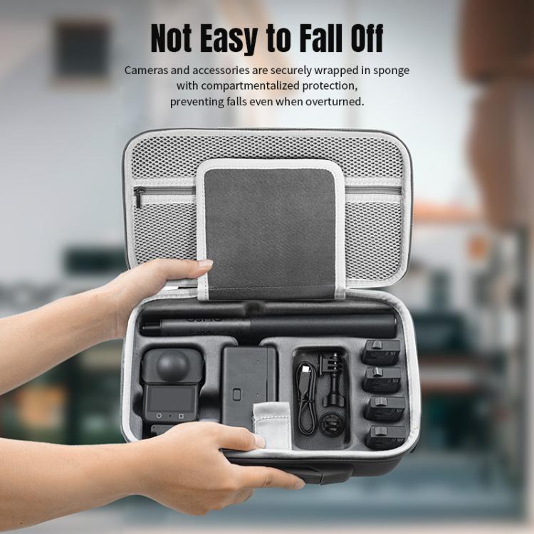 For DJI Osmo 360 STARTRC Full Kit Portable Handbag Shoulder PU Storage Bag  - Grey
