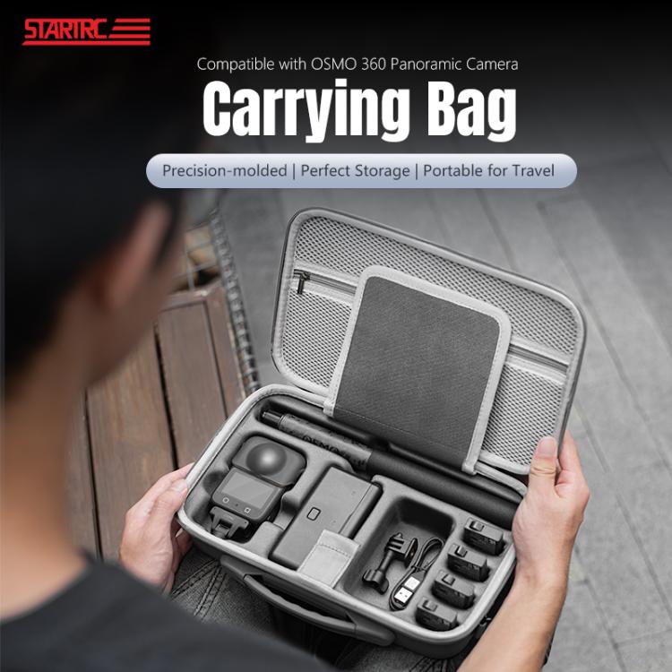 For DJI Osmo 360 STARTRC Full Kit Portable Handbag Shoulder PU Storage Bag  - Grey