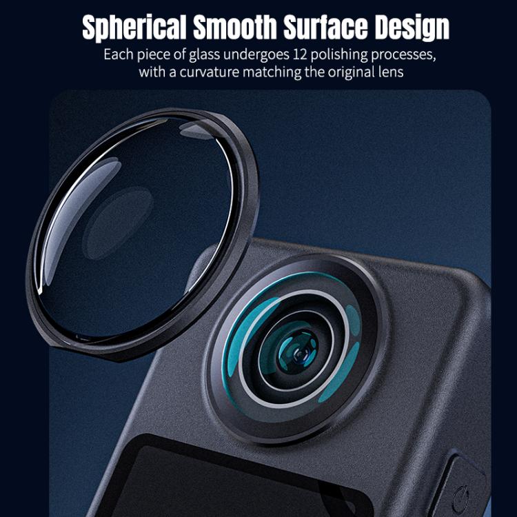 For DJI Osmo 360 STARTRC Lens Guard PC Protective Cover  - Black