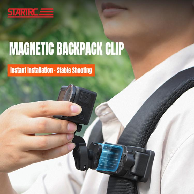 STARTRC Magnetic  Backpack Clip Mount for DJI Osmo 360 / GoPro Action Cameras  - Black
