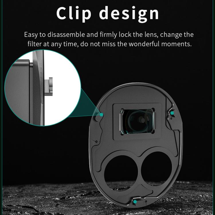 For DJI Mavic 4 Pro STARTRC Drone Wide-Angle Lens Filter  - Black