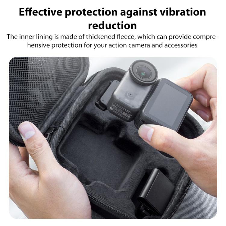 For DJI Osmo Nano Portable Carrying Box Mini Combo PU Bag  - Black